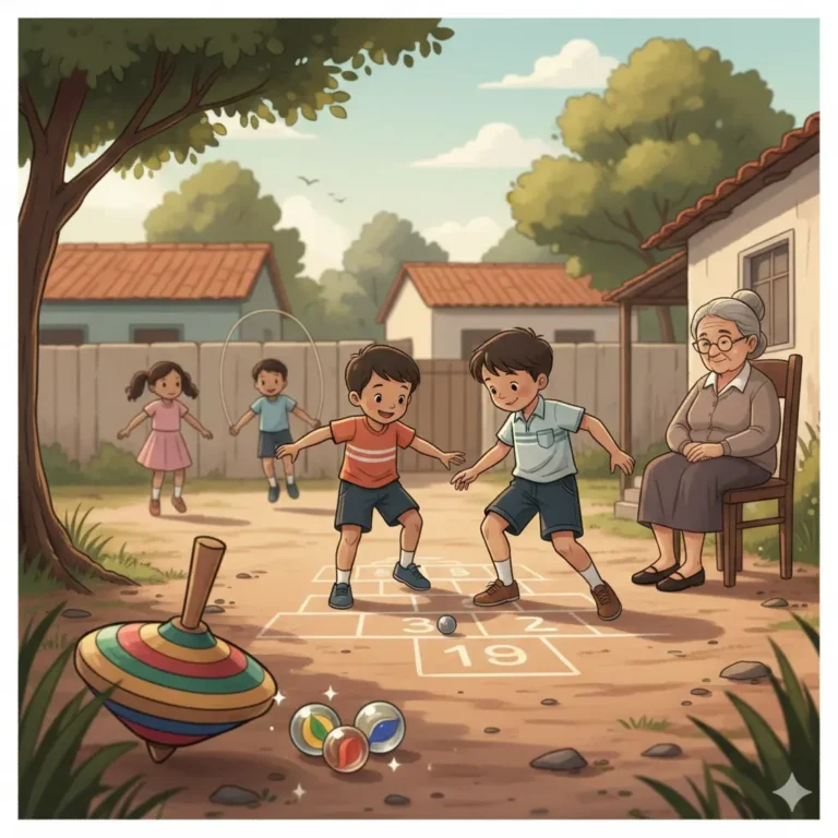 Brincadeiras do tempo da vovó: jogos simples que atravessaram gerações