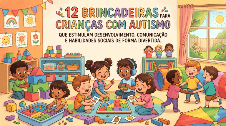 12 Brincadeiras para Crianças com Autismo: Ideias Divertidas que Estimulam o Desenvolvimento